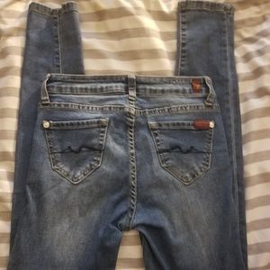 NWOT 7 For All Man Kind Skinny Jeans Size 14
